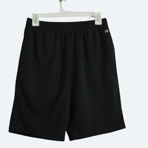 Champion  Big Boys Mid Rise Pull-on Shorts Reflective C Logo 8" Black XL 18/20